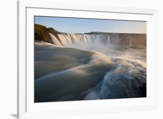 Godafoss Waterfall on the Skjalfandafljot River, Thingeyjarsyslur, Iceland, July 2009-Bergmann-Framed Photographic Print