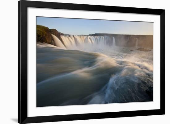 Godafoss Waterfall on the Skjalfandafljot River, Thingeyjarsyslur, Iceland, July 2009-Bergmann-Framed Photographic Print