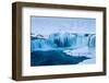 Godafoss waterfalls in winter, North-Central Iceland-David Noton-Framed Photographic Print