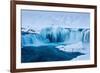 Godafoss waterfalls in winter, North-Central Iceland-David Noton-Framed Photographic Print