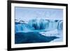 Godafoss waterfalls in winter, North-Central Iceland-David Noton-Framed Photographic Print