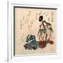 Godaime Iwayahanshiro No Fujimusume to Sandaime Bandomitsugoro No Zato-Yanagawa Shigenobu-Framed Giclee Print