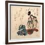 Godaime Iwayahanshiro No Fujimusume to Sandaime Bandomitsugoro No Zato-Yanagawa Shigenobu-Framed Giclee Print