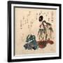 Godaime Iwayahanshiro No Fujimusume to Sandaime Bandomitsugoro No Zato-Yanagawa Shigenobu-Framed Giclee Print