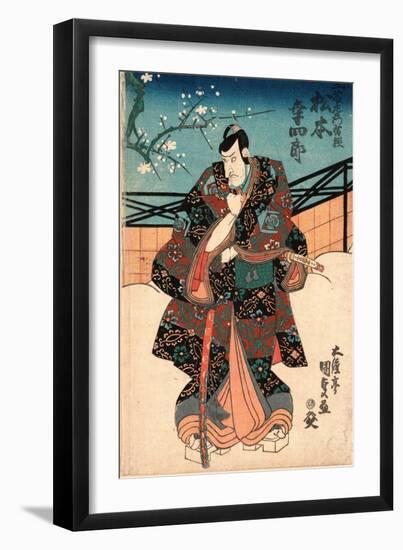 Godaime Matsumoto Koshiro No Kudo Saemon No Suke-Utagawa Toyokuni-Framed Giclee Print