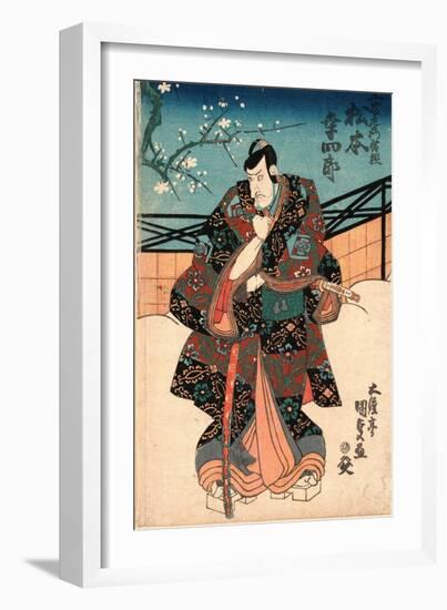 Godaime Matsumoto Koshiro No Kudo Saemon No Suke-Utagawa Toyokuni-Framed Giclee Print