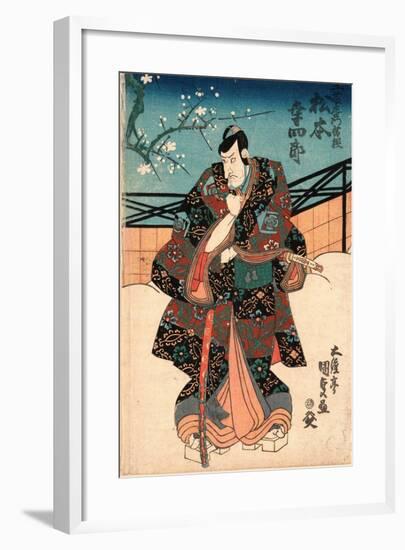 Godaime Matsumoto Koshiro No Kudo Saemon No Suke-Utagawa Toyokuni-Framed Giclee Print