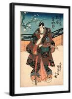 Godaime Matsumoto Koshiro No Kudo Saemon No Suke-Utagawa Toyokuni-Framed Giclee Print