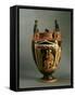 Goddess Aphrodite Looking into Mirror, Vase, Sicilian-Italian manufacture, 4th century BC Greek-null-Framed Stretched Canvas