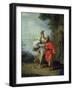 Goddess Athena Reveals Ithaca to Greek hero Ulysses-Giuseppe Bottani-Framed Giclee Print