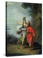 Goddess Athena Reveals Ithaca to Greek hero Ulysses-Giuseppe Bottani-Stretched Canvas