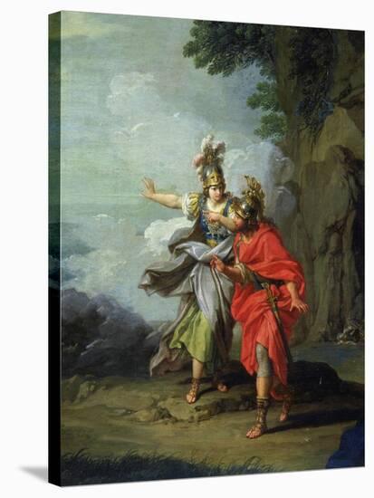 Goddess Athena Reveals Ithaca to Greek hero Ulysses-Giuseppe Bottani-Stretched Canvas