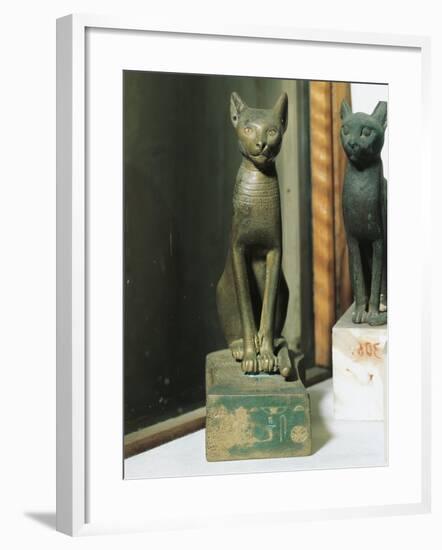 Goddess Bastet as a Cat, from Saqqara-null-Framed Giclee Print