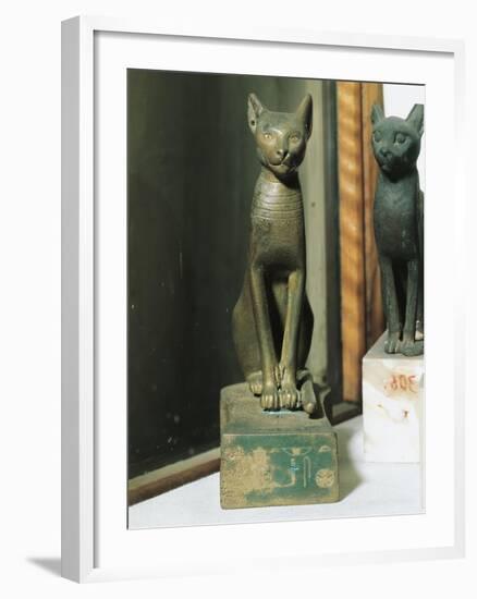 Goddess Bastet as a Cat, from Saqqara-null-Framed Giclee Print