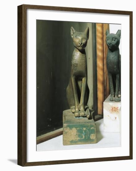 Goddess Bastet as a Cat, from Saqqara-null-Framed Giclee Print