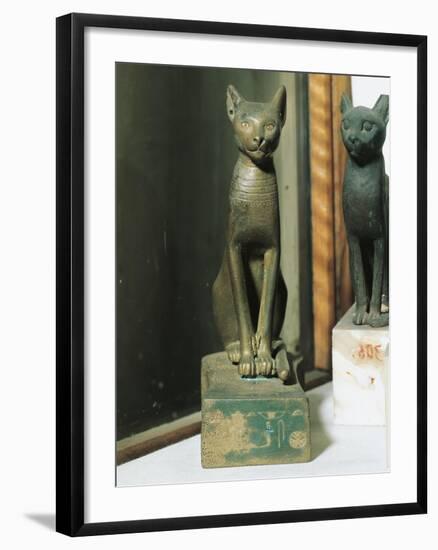 Goddess Bastet as a Cat, from Saqqara-null-Framed Giclee Print