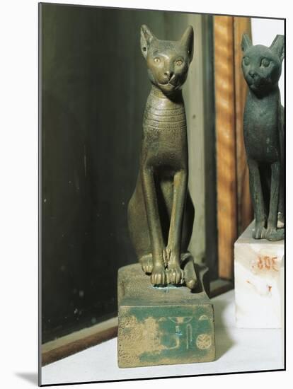 Goddess Bastet as a Cat, from Saqqara-null-Mounted Giclee Print