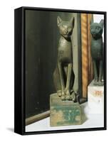 Goddess Bastet as a Cat, from Saqqara-null-Framed Stretched Canvas