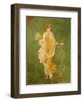 Goddess Flora, or Spring, Roman, Fresco, from Villa di Arianna-null-Framed Giclee Print