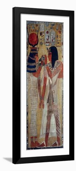 Goddess Hathor and King Sethi I-null-Framed Giclee Print