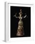 Goddess Holding Serpents, c. 1500 BC from Palace of Knossos, Crete-null-Framed Photographic Print