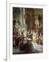 Goddess Minerva Awarding Prizes to the Arts, 1884-Giuseppe Mancinelli-Framed Giclee Print