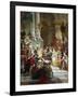 Goddess Minerva Awarding Prizes to the Arts, 1884-Giuseppe Mancinelli-Framed Giclee Print