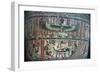 Goddess Nut, Top, and Isis, Nephthys, Deceased and His Ba, Bottom, Sarcophagus Detail-null-Framed Giclee Print