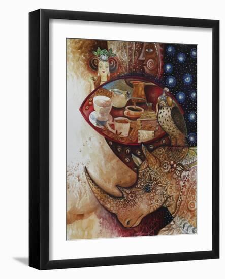 Goddess of Coffee-Oxana Zaika-Framed Giclee Print