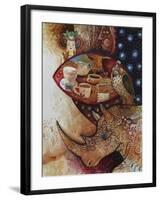 Goddess of Coffee-Oxana Zaika-Framed Giclee Print