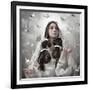 Goddess of "Origami"-Kiyo Murakami-Framed Art Print