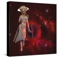 Goddess of the Stars Holding Planet Earth in Her Hand-Stocktrek Images-Stretched Canvas