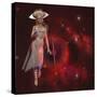 Goddess of the Stars Holding Planet Earth in Her Hand-Stocktrek Images-Stretched Canvas