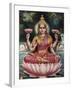 Goddess Srhi Sentamarai Laximi, Wife of Vishnu-null-Framed Art Print