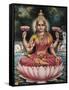 Goddess Srhi Sentamarai Laximi, Wife of Vishnu-null-Framed Stretched Canvas