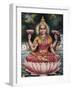 Goddess Srhi Sentamarai Laximi, Wife of Vishnu-null-Framed Art Print