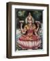 Goddess Srhi Sentamarai Laximi, Wife of Vishnu-null-Framed Art Print