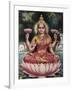 Goddess Srhi Sentamarai Laximi, Wife of Vishnu-null-Framed Art Print