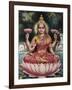 Goddess Srhi Sentamarai Laximi, Wife of Vishnu-null-Framed Art Print