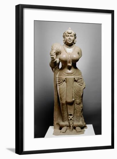 Goddess with Fly Whisk, Didarganj Patna Culture, 300 Bc-null-Framed Giclee Print
