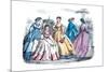 Godey's Fashions, 1865-null-Mounted Premium Giclee Print