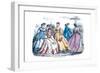 Godey's Fashions, 1865-null-Framed Art Print