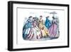 Godey's Fashions, 1865-null-Framed Art Print