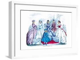 Godey's Fashions for September 1865-null-Framed Art Print