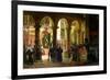 Godfrey of Bouillon Depositing the Trophies of Askalon in the Holy Sepulchre Church-Francois-Marius Granet-Framed Giclee Print