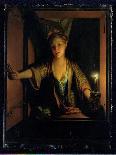A Girl at the Window (Oil on Board)-Godfried Schalken Or Schalcken-Giclee Print