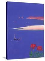 Godrevy and Blue Boat, 1999-John Miller-Stretched Canvas