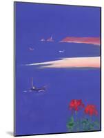 Godrevy and Blue Boat, 1999-John Miller-Mounted Giclee Print