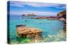 Godrevy Lighthouse, Cornwall, England, United Kingdom, Europe-Kav Dadfar-Stretched Canvas