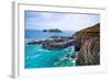 Godrevy Lighthouse, Cornwall, England, United Kingdom, Europe-Kav Dadfar-Framed Photographic Print